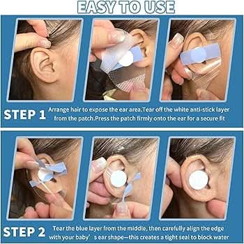 KOMIDK Cubiertas para los oídos del bebé para el baño (50 unidades)