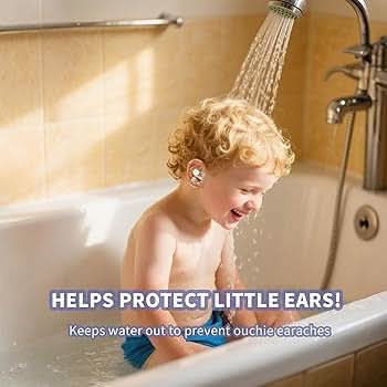 KOMIDK Cubiertas para los oídos del bebé para el baño (50 unidades)
