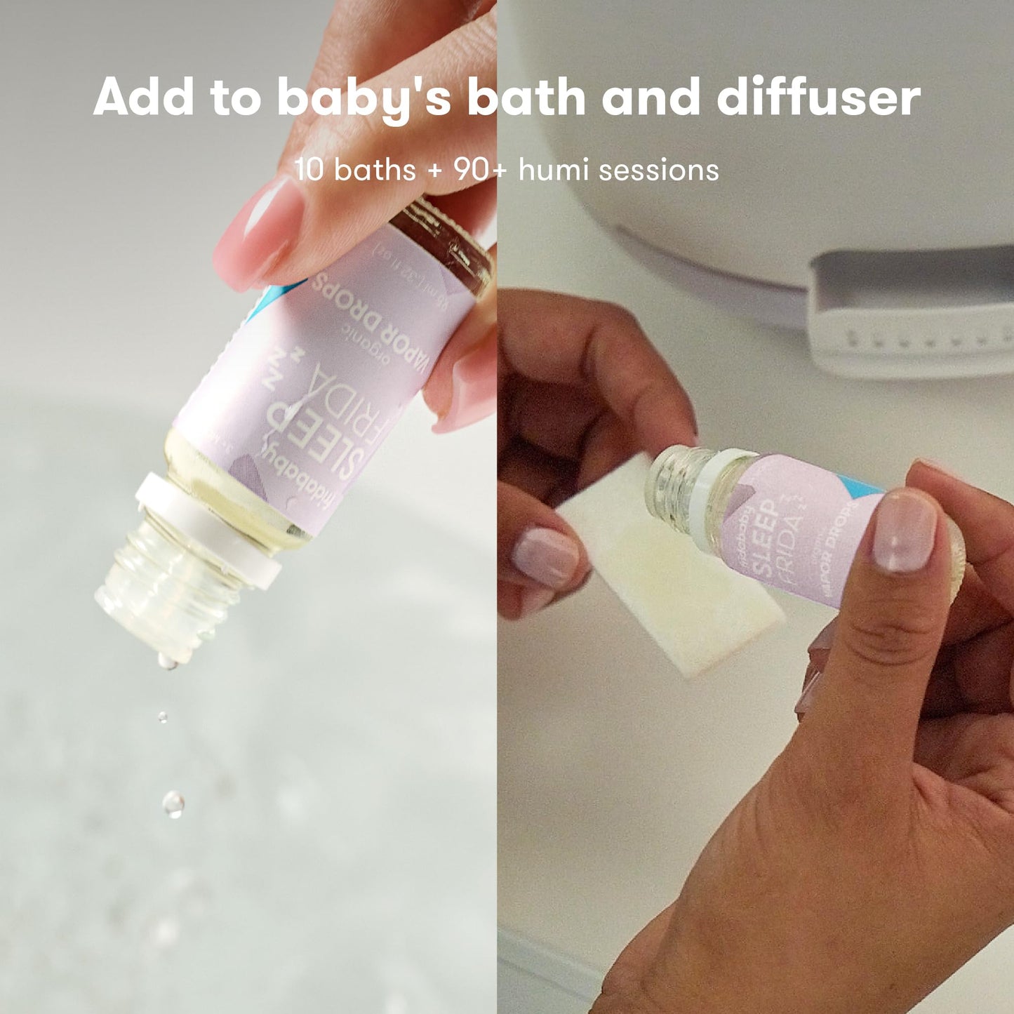 Frida Baby Gotas de baño de vapor natural para dormir