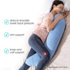 BYRIVER Almohada firme de cuerpo completo en forma de C