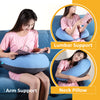 BYRIVER Almohada firme de cuerpo completo en forma de C