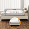 Riel plegable para cama de bebé con sistema de seguridad de anclaje reforzado (gris, 59 x 23.6 pulgadas)