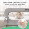 Riel plegable para cama de bebé con sistema de seguridad de anclaje reforzado (gris, 59 x 23.6 pulgadas)