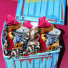TidyFriend - Caja grande de tela, paquete de 4 cajas plegables de 18 x 14 x 14 pulgadas