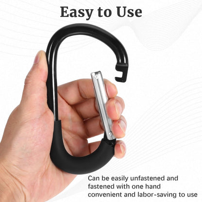 Paquete de 2 ganchos para cochecito, clip de mosquetón grande