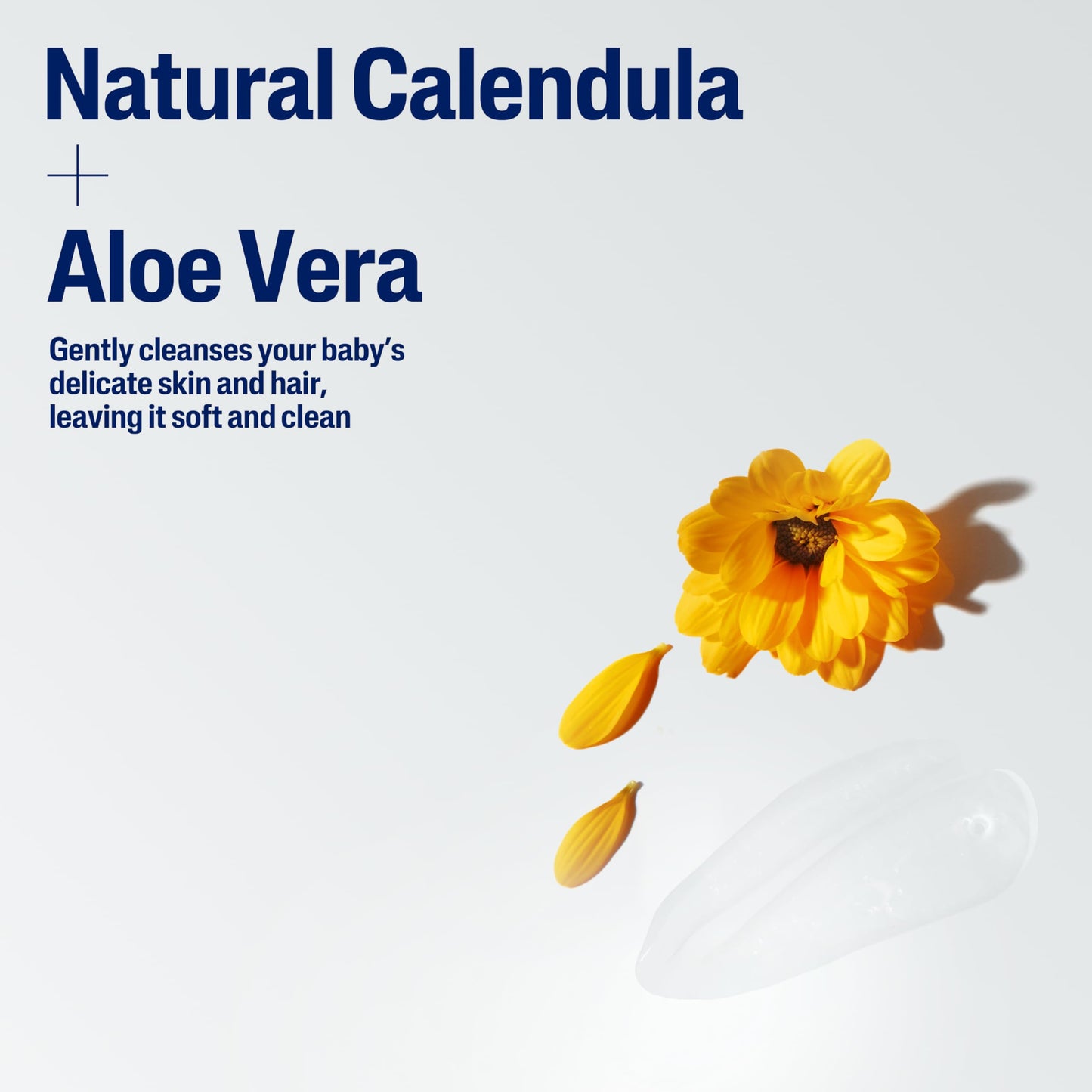 Cetaphil Champú y gel de baño para bebé con caléndula orgánica, sin lágrimas