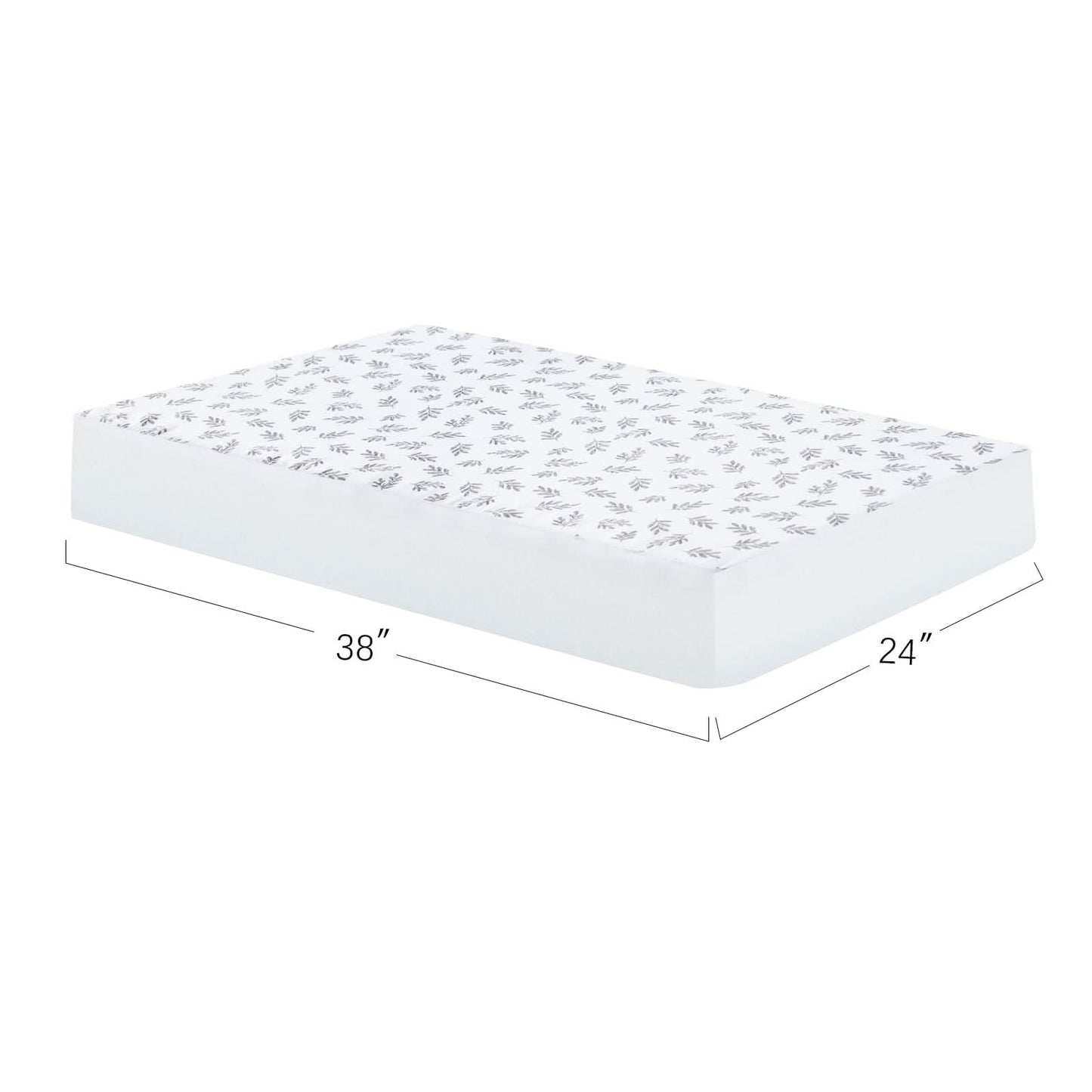 Biloban Juego de 2 sábanas para cuna pequeña, para colchones de cuna, color gris, 38 x 24 pulgadas