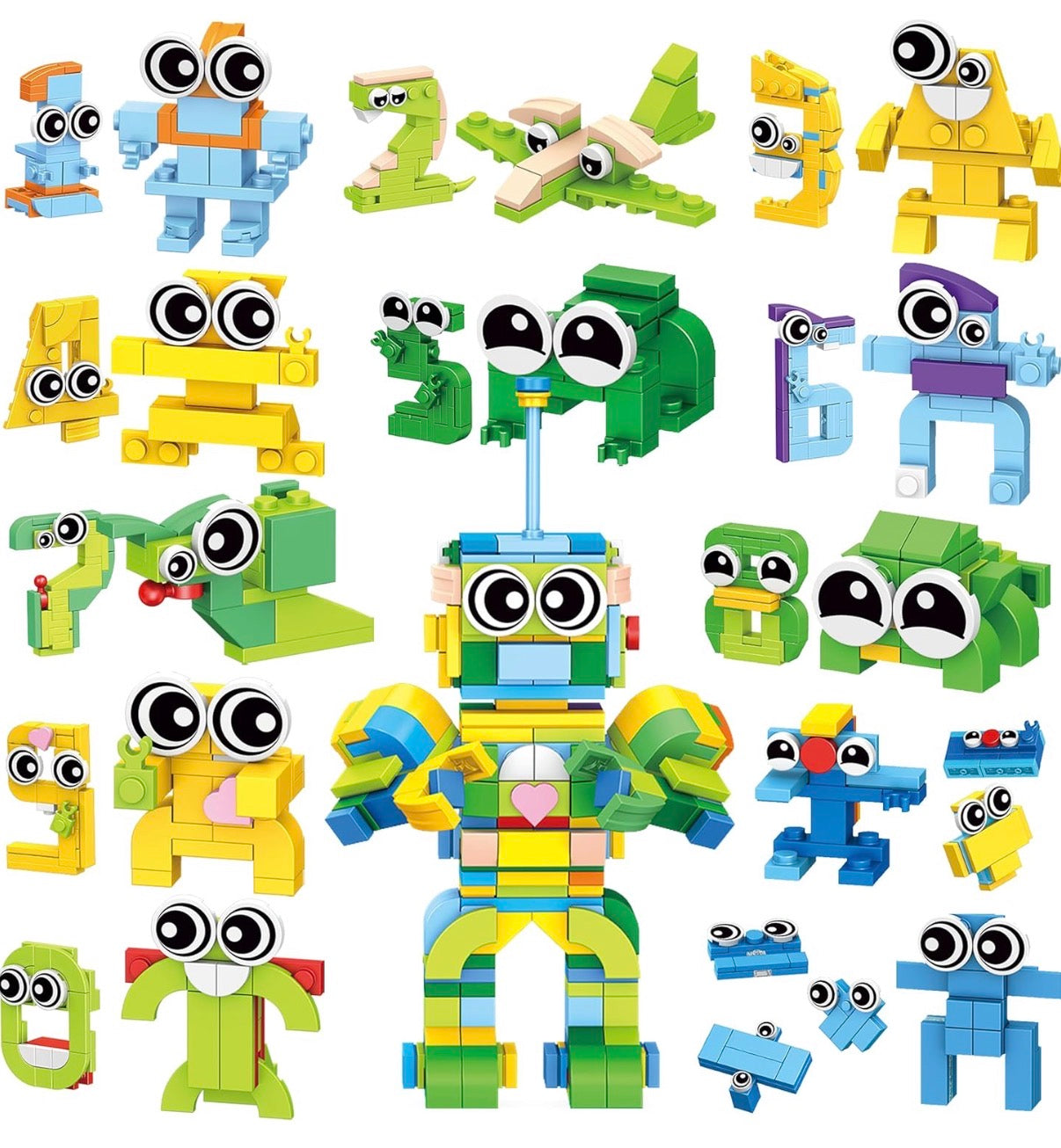 LINAYE 12 Pack Building Blocks Set