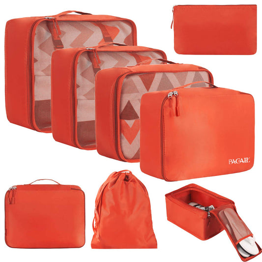 BAGAIL - Conjunto de 8 bolsas y maletines organizadores de equipaje