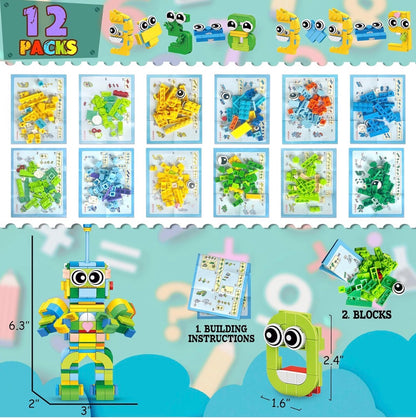 LINAYE 12 Pack Building Blocks Set