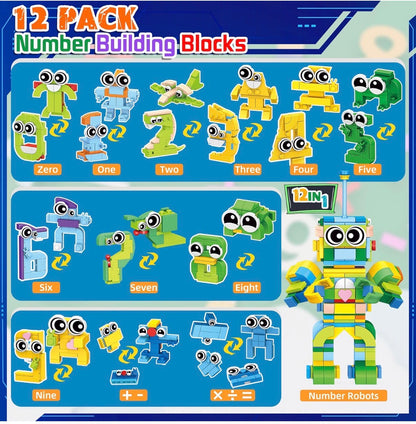 LINAYE 12 Pack Building Blocks Set