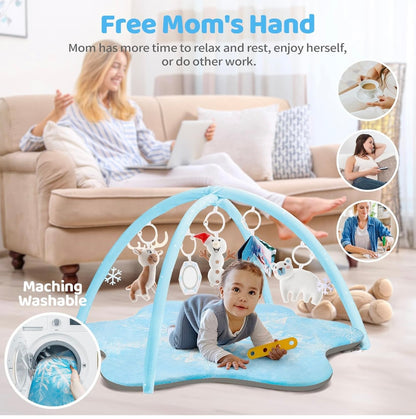 Gimnasio de juegos y tapete de actividades para bebés gruesos y afelpados BNAKKON