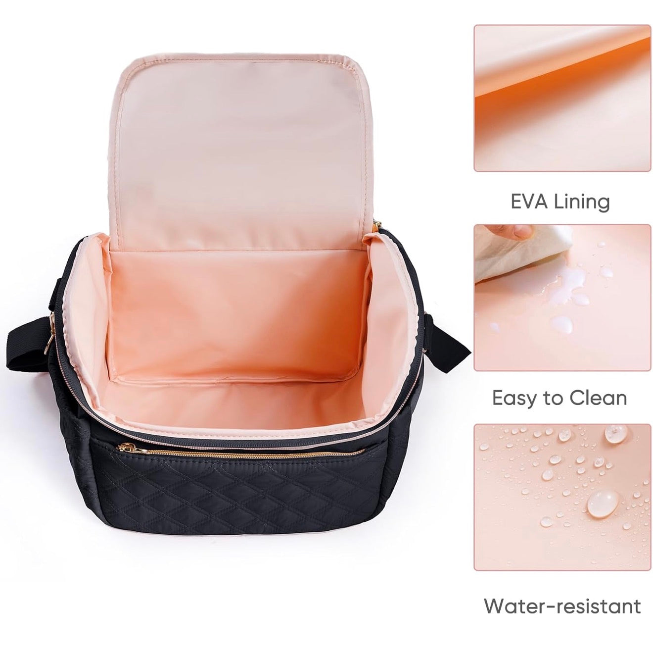 SFYBYHEART Bolsa de viaje enfriadora de leche materna con bolsa de hielo para 6 biberones de hasta 9 onzas