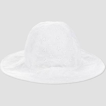 Carter's Just One You®️Baby Girls' Eyelet Swim Hat - White 12-18 meses