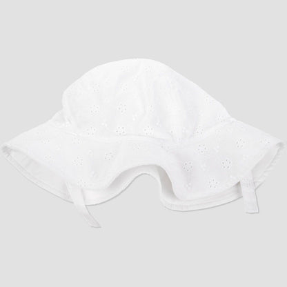 Carter's Just One You®️Baby Girls' Eyelet Swim Hat - White 12-18 meses