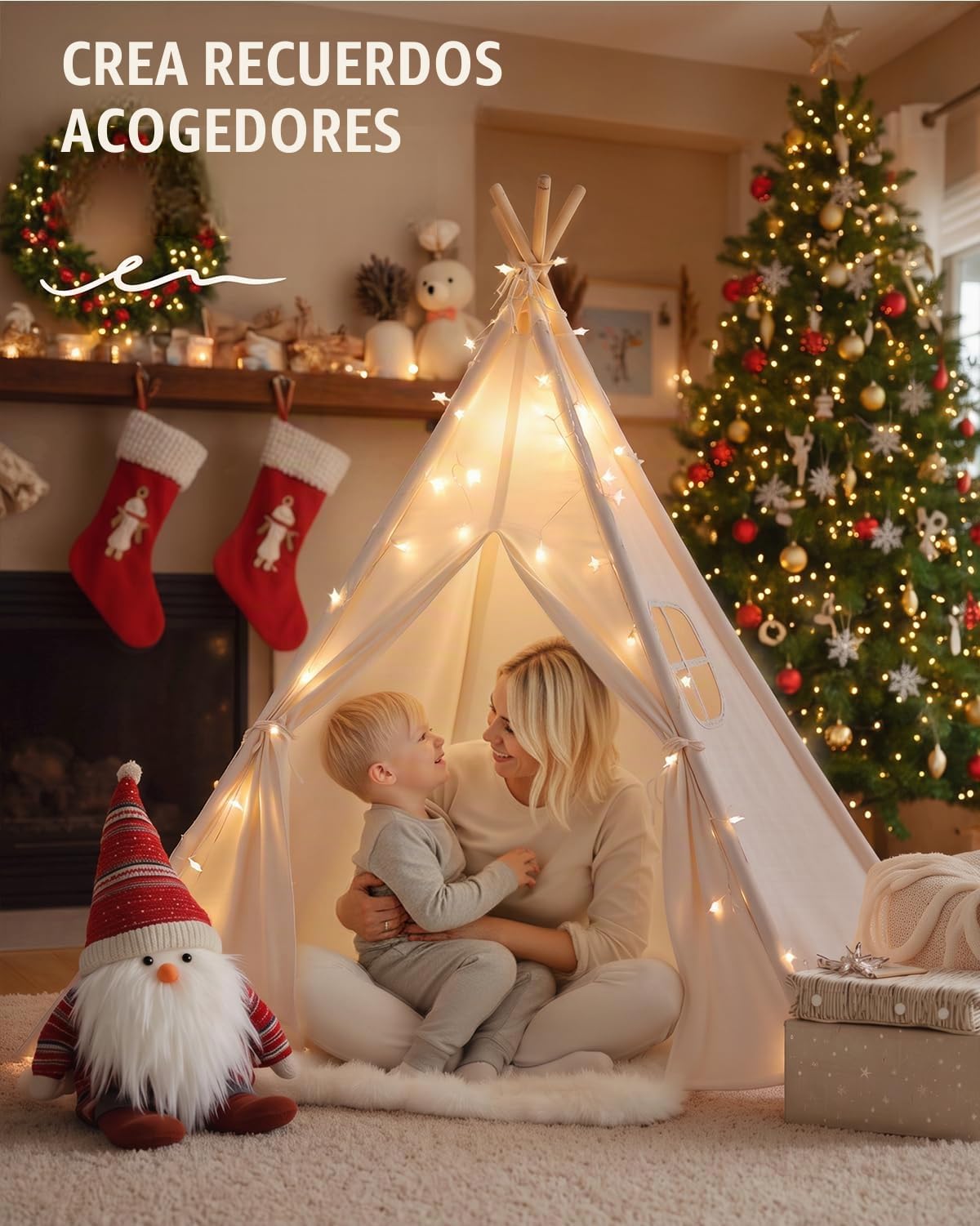 Sumbababy - Tienda de campaña tipi para interiores para niños