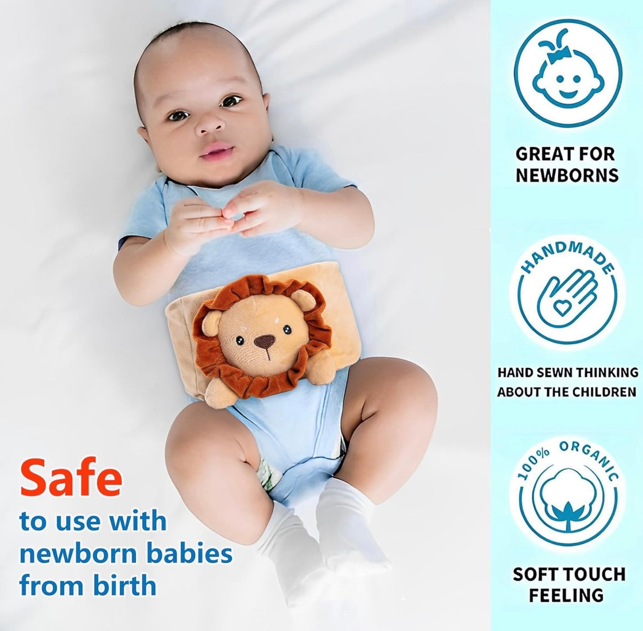 Alivio del malestar estomacal y gases del bebé Piyen