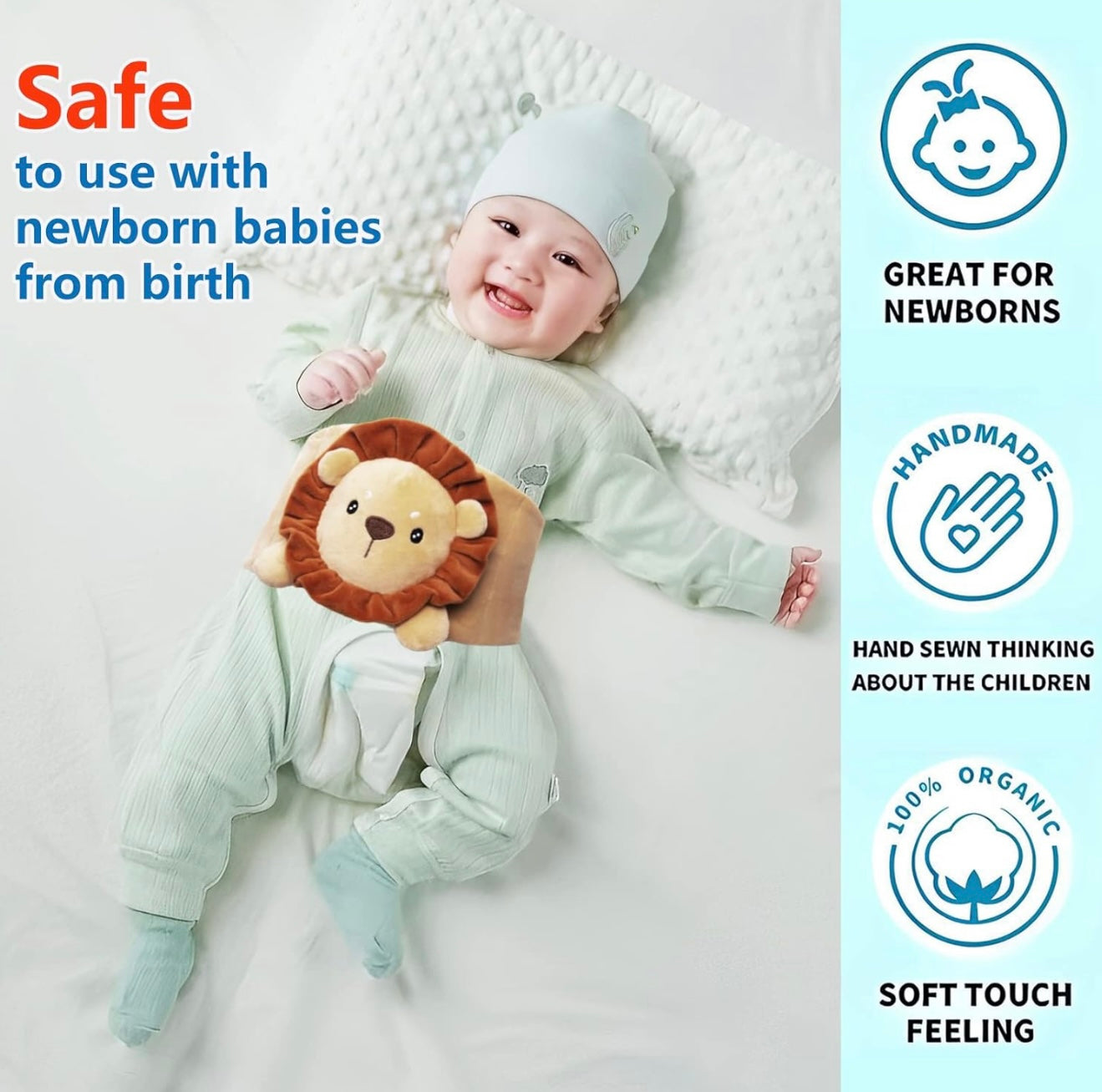 Alivio del malestar estomacal y gases del bebé Piyen