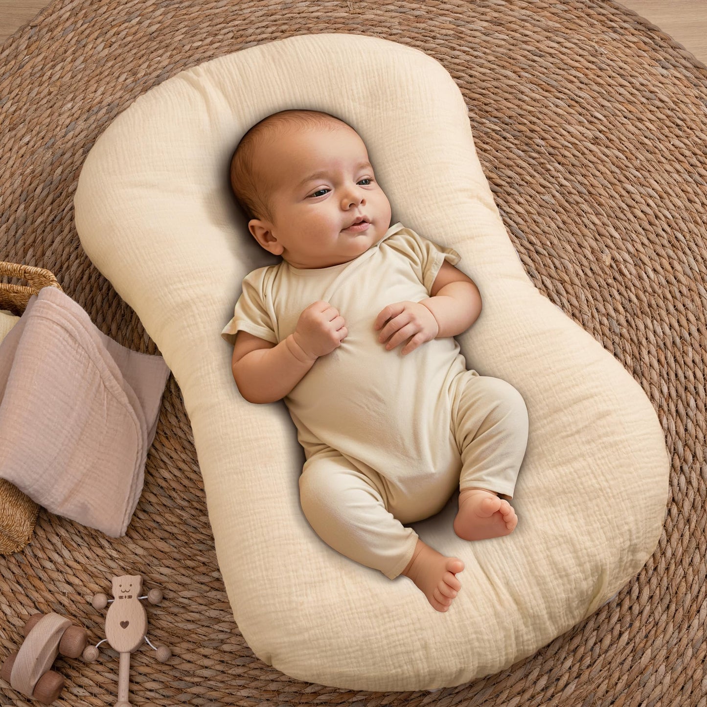 Fundas de muselina para tumbona de bebé, paquete de 2 unidades