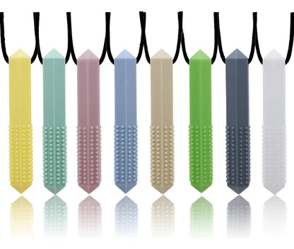 Collares Masticables Sensoriales 8 Piezas Forma Diamante