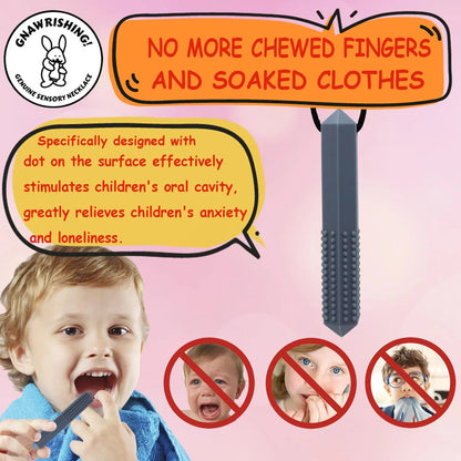 Collares Masticables Sensoriales 8 Piezas Forma Diamante