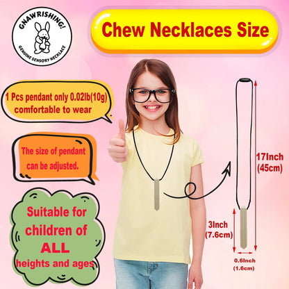 Collares Masticables Sensoriales 8 Piezas Forma Diamante