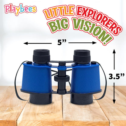 Binoculares de juguete para niños, prismáticos de 3.5 x 5 pulgadas (paquete de 12)