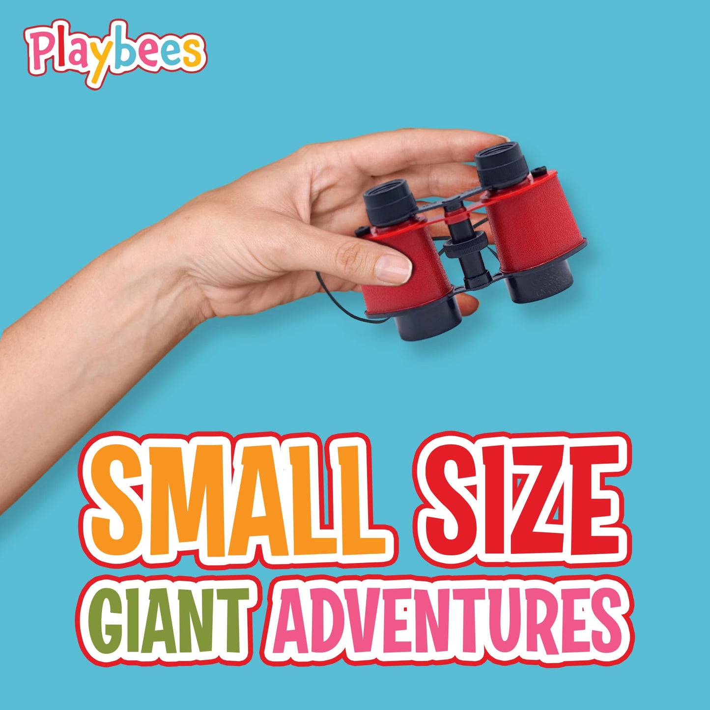 Binoculares de juguete para niños, prismáticos de 3.5 x 5 pulgadas (paquete de 12)