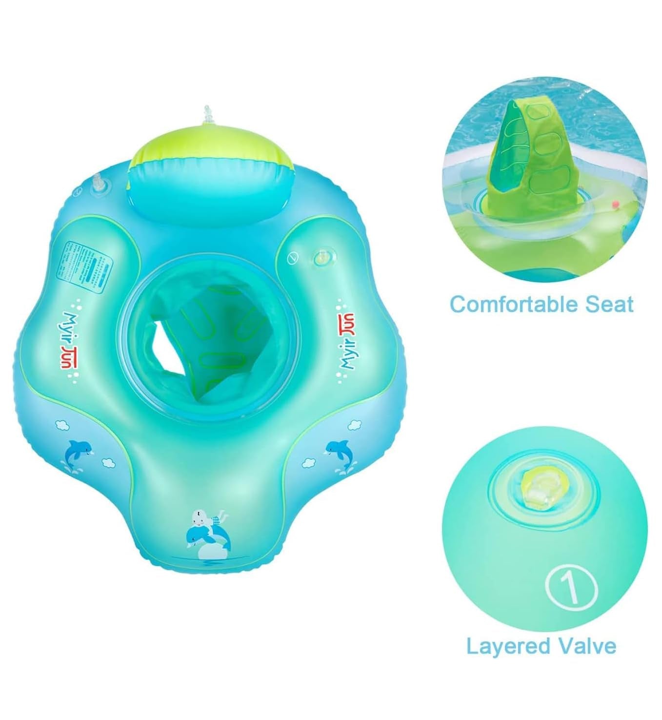 Myir JUN Flotador inflable para bebé, Talla L
