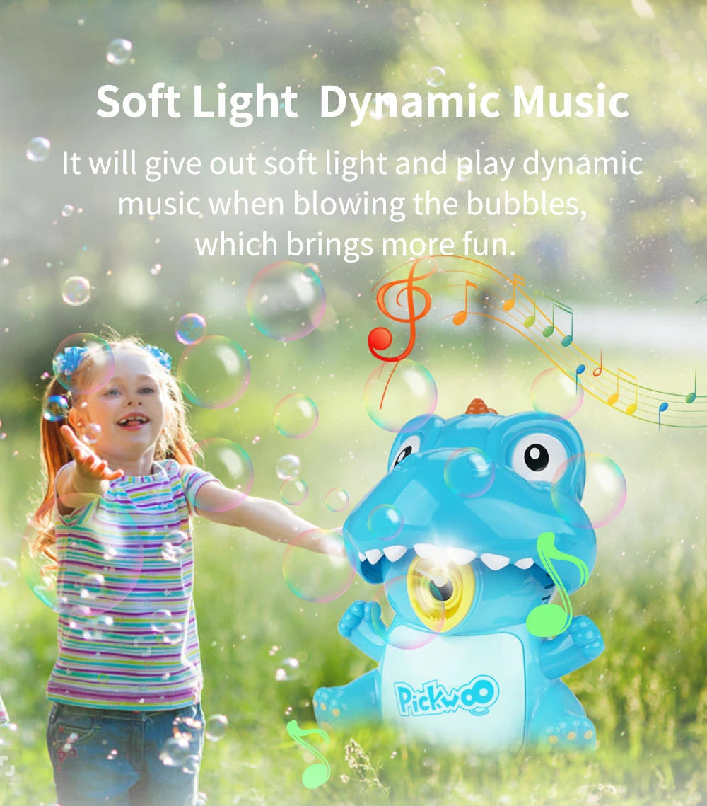 Pickwoo máquina de burbujas de dinosaurio