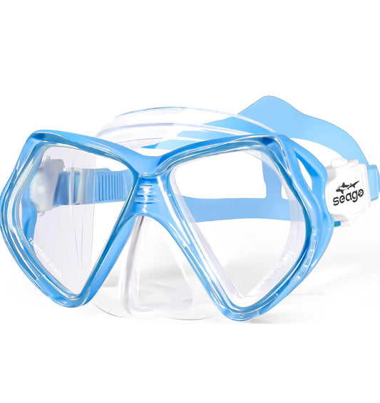 Seago Gafas de natación para niños con cubierta para la nariz