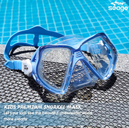 Seago Gafas de natación para niños con cubierta para la nariz