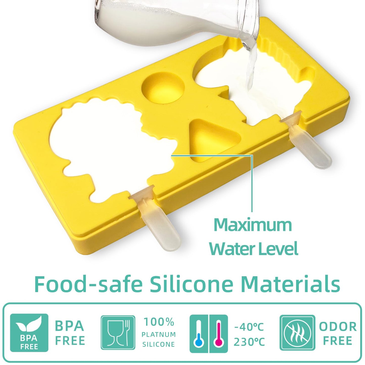 Moldes de paletas de dibujos animados para niños