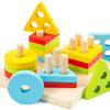 Clasificación y apilamiento Montessori de madera