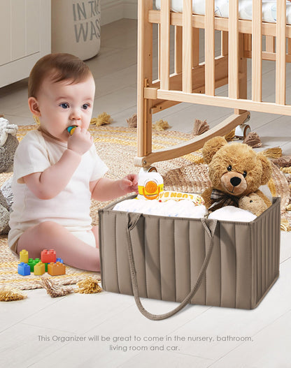 Organizador de cesta para pañales de bebé