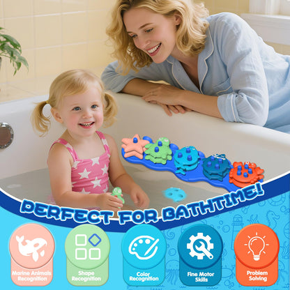 Juguetes de baño para bebés, silicona de alta calidad, sin moho
