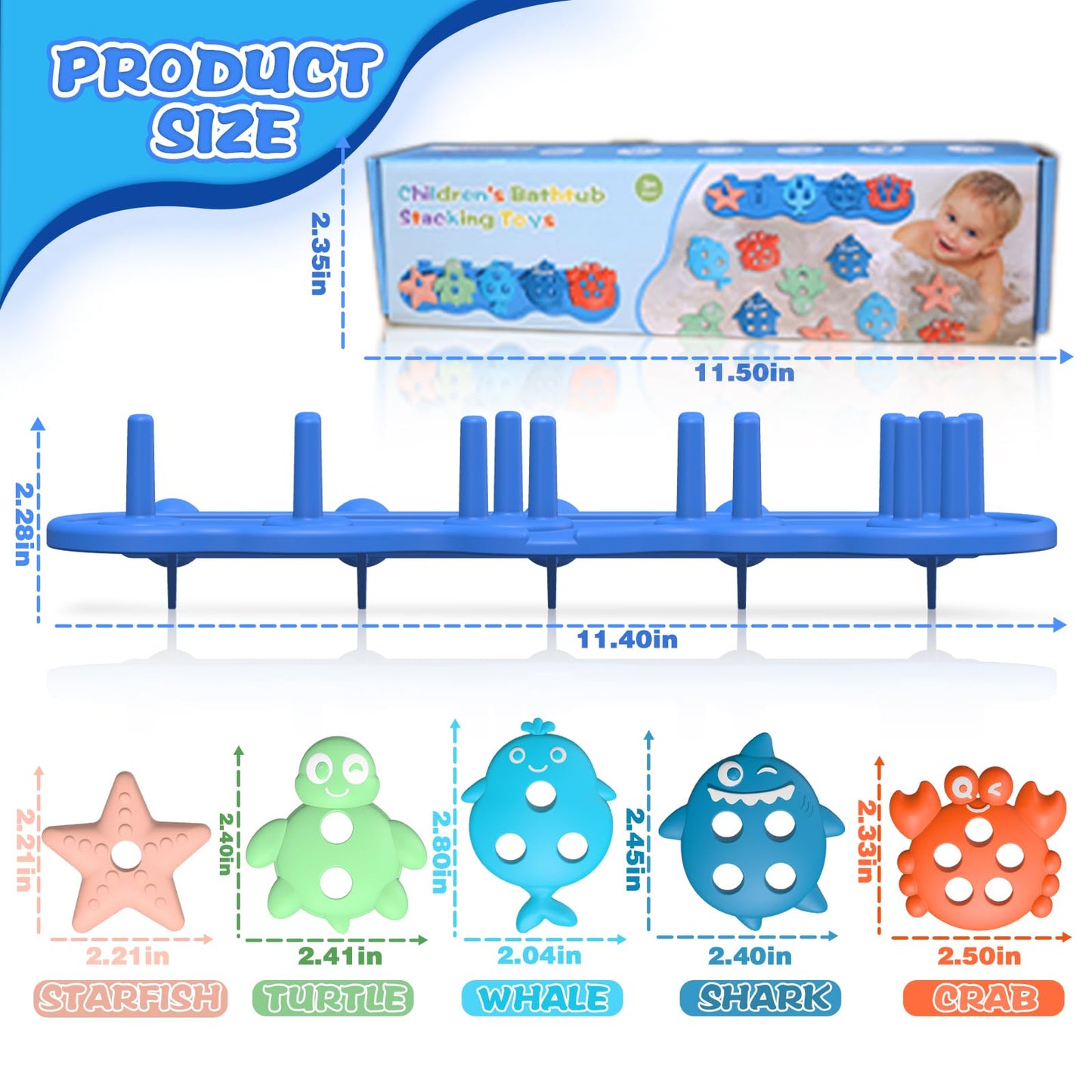 Juguetes de baño para bebés, silicona de alta calidad, sin moho