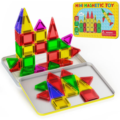 Juego de 46 mini piezas magnéticas