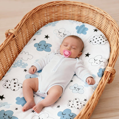 Juego de 4 sábanas de moisés para bebé niño y niña,  32 x 16 pulgadas