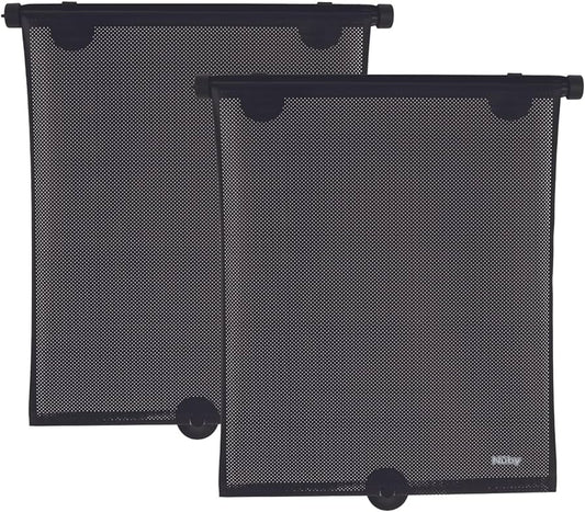 Nuby Persiana de protección solar para ventana lateral de vehículo de 14 pulgadas para bebé, paquete de 2