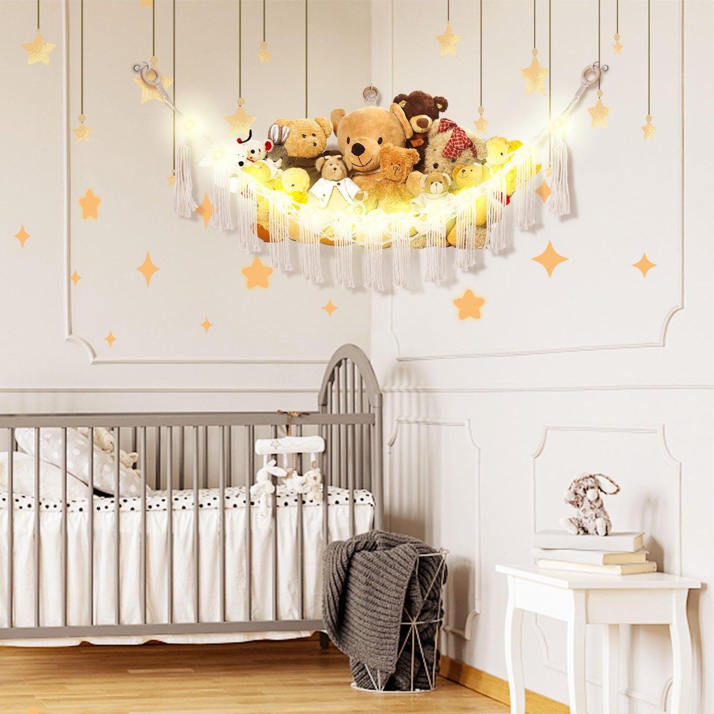 Hamaca de animales de peluche con luz LED