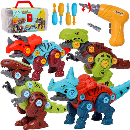 Juguetes de dinosaurio desarmables para niños
