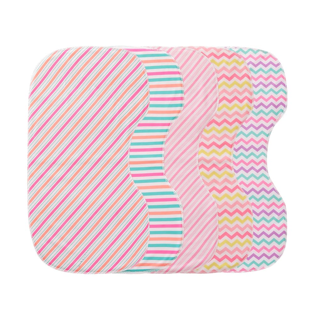 Paquete de 5, paños para eructos para bebé, suaves y absorbentes