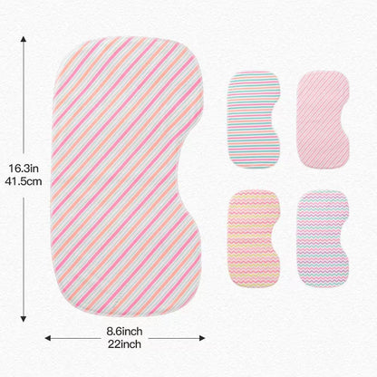 Paquete de 5, paños para eructos para bebé, suaves y absorbentes