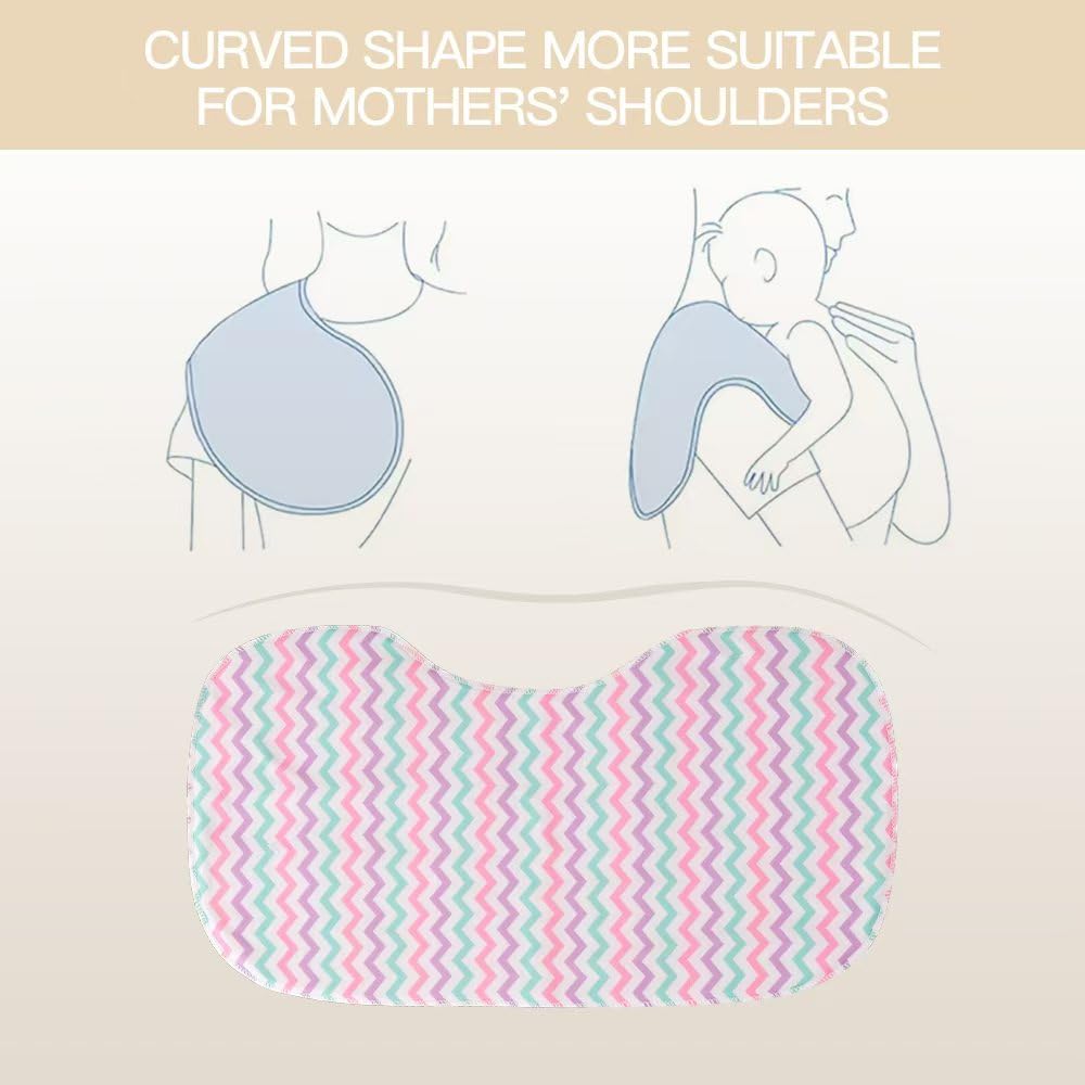 Paquete de 5, paños para eructos para bebé, suaves y absorbentes