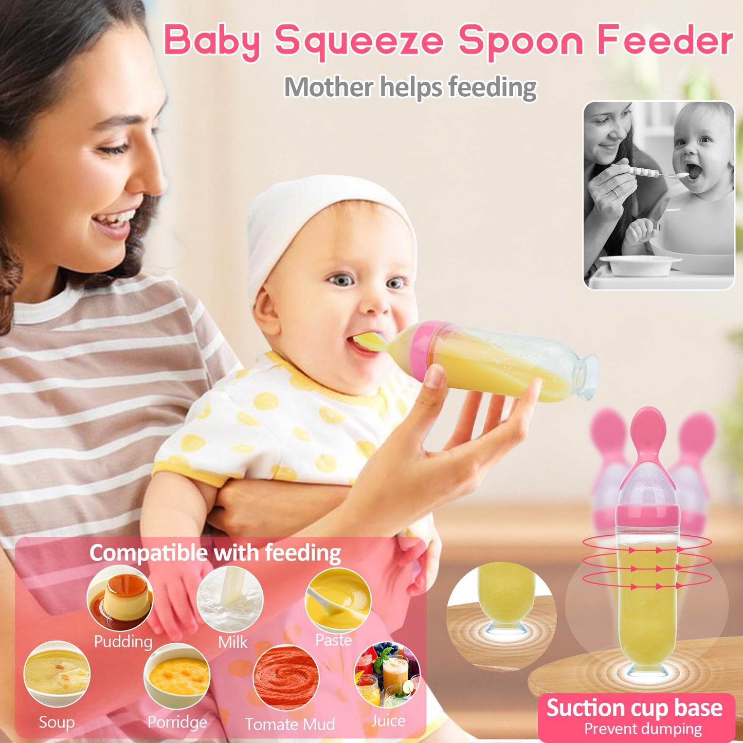 Chupete alimentador de frutas para bebés, paquete de 5