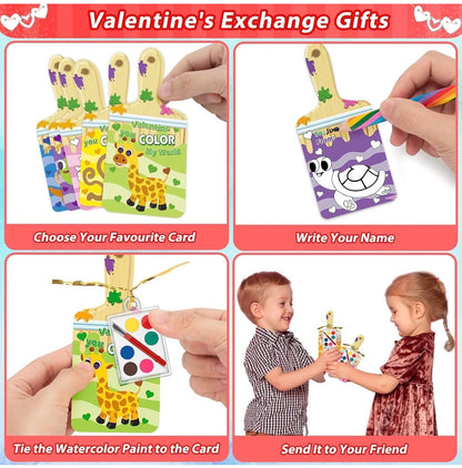 Tarjetas de San Valentín para la escuela de niños, paquete de 12