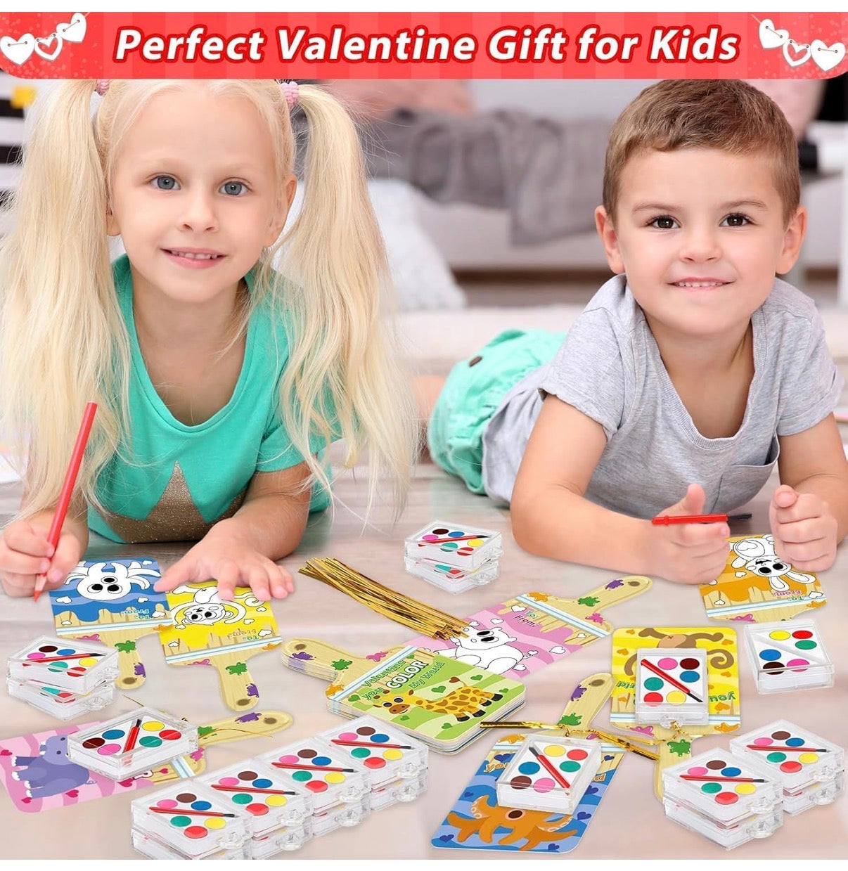 Tarjetas de San Valentín para la escuela de niños, paquete de 12