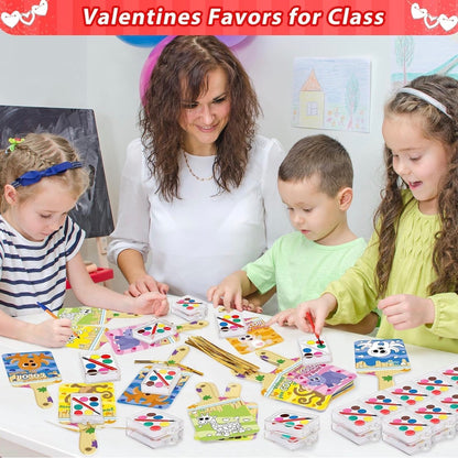 Tarjetas de San Valentín para la escuela de niños, paquete de 12