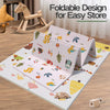 Alfombra de juego plegable para bebés de 50 x 50 pulgadas